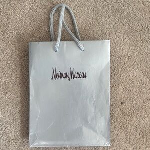 Neiman Marcus Silver Paper Gift Bag Small size 9x7x4